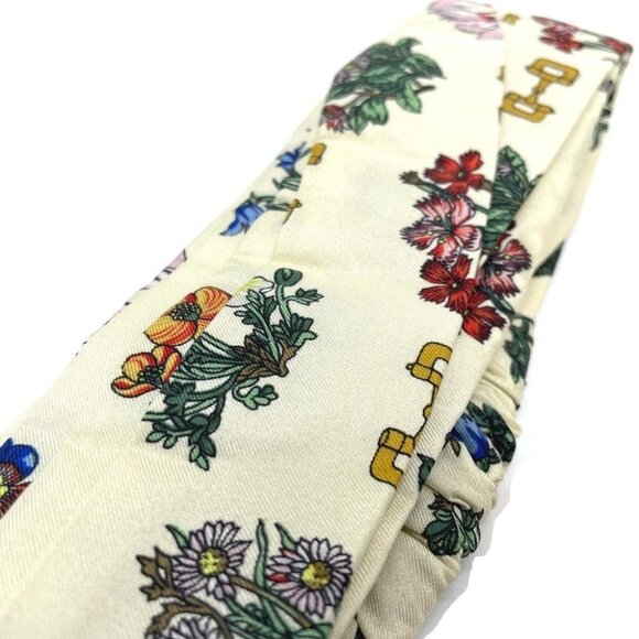 GUCCI flour bandana hair band silk / polyester Ivory - Picture 8 of 12
